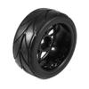 4Pcs 1/10 Rubber Tire Rc Racing Car Tires On Road Wheel Rim Fit for Hsp Hpi 9068-6081 Rc Car Part view 2
