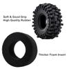 4PCS 1.9Inch Beadlock Planetary Shape Rims and Soft Rubber Rock Tire Set for 1/10 TRX4 SCX10 RC Crawler Car (Red) view 3