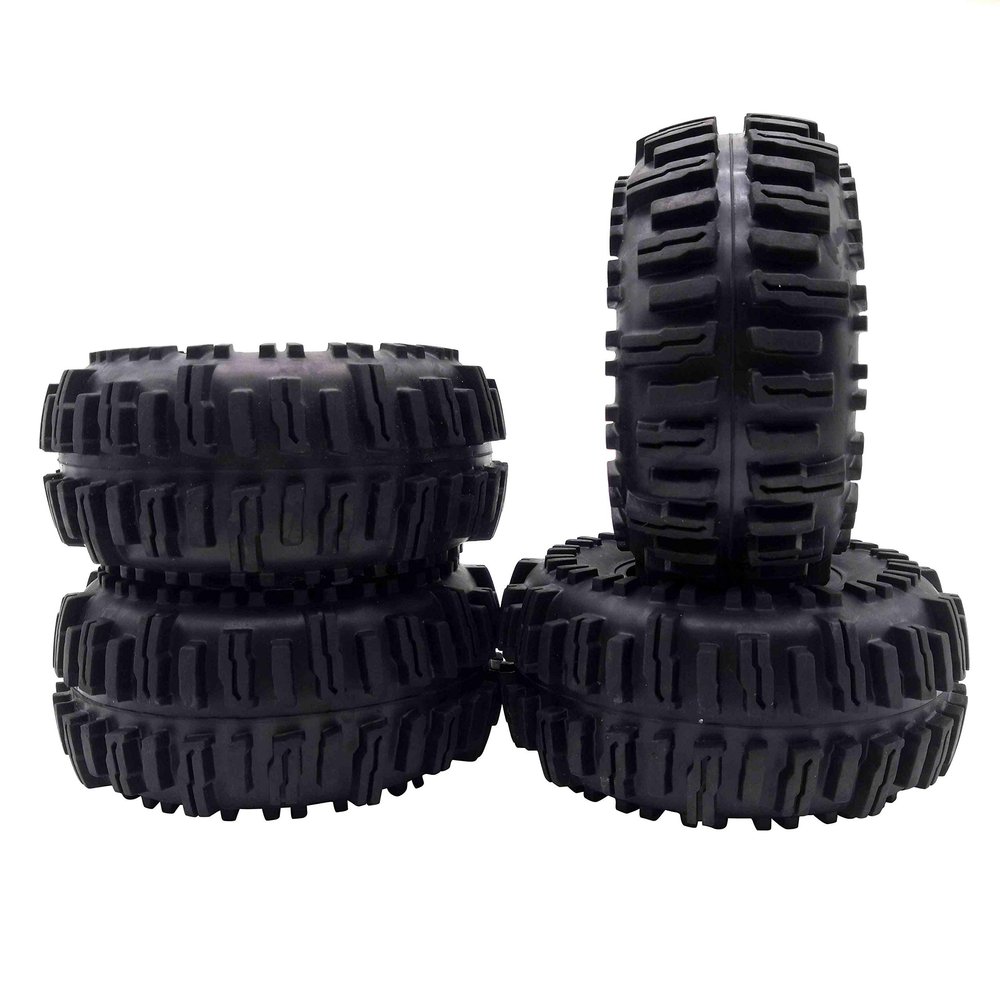 4pcs Crawler 2.2 inch Tires Soft 128mm Tyre with Foams for Axial Wraith SCX10-4 2.2 Wheel