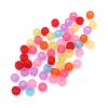 200pcs Colorful Acrylic Hair Beads for Kids Girls Braids Glow in Dark Round Braiding for Accessories Glow in Dark view 3