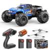 Cirmine RC Cars 1:14 All Terrain Off-Road RC Truck, 4WD Fast Remote Control Car 40 KM/H, 4X4 Waterproof Monster Truck with 21300mAh Batteries, Metal Shocks, 6 LED Headlights, RTR RC Vehicle view 1