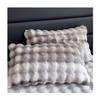 Faux Rabbit Fur Throw Standard Pillow Cases, Velvet Plush Flannel Pillowcases (Bear,2 Pillowcases) view 3