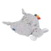 Aqur2020 Gray Safety Blanket for Toddlers, Polyester, Soothing Rattle Toy for Baby's Sleep view 3