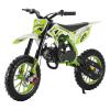 50cc Kids Dirt Bike for Kids,Gas Dirt Bikes with 2-Stoke,Off Road Motorcycle for 5-17 with Front/Rear Disc Brakes, Shock Absorption, Soft Seat Cushion Green view 1