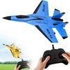 Beterder 2026 New Remote Control Airplane, Gravity Glider Foam RC Fighter 360 Remote Control Glider Airplanes with Lights Airplane Model (Blue) view 1