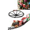 Christmas Toy Train Set with Light and Sound Haning Christmas Electric Train Toy Around Under The Christmas Tree Engine Railway Track Playset for Boys Girls view 1