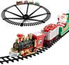 Christmas Toy Train Set with Light and Sound Haning Christmas Electric Train Toy Around Under The Christmas Tree Engine Railway Track Playset for Boys Girls view 2