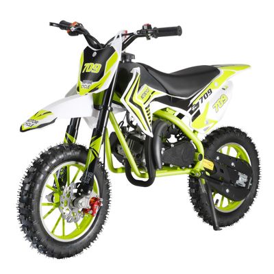 50CC Kids Dirt Bike, Gas Dirt Bike, Pit Bike, Kids Motorcycle, New Model Quality Improvement, Max Load 330LBS, Max 25MPH, Gifts for Teen Boys (08-Green Pro)