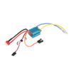 160A Waterproof Brushed ESC 3S High Current RC Car Speed Controller with 5V 1A BEC T Plug for 1/12 or Larger Scale RC Vehicles Aluminum Alloy Plastic Black 42x28x17mm view 4