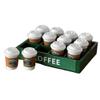 12-Piece Miniature RC Car Coffee Cup with Tray  Resin Soft Drink Set for 1/10 RC Crawler Accessories, Dollhouse Kitchen Dcor, Compatible with SCX10, TRX4, D90, TF2, Axial Capra, Tamiya CC01Green view 1