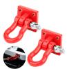 RC Rescue Buckle Aluminum Alloy | 1/10 Scale Trailer Hook Upgrade | Universal Fit for RC Cars/Crawlers/Trucks | 19x12mm Red Hook with Mounting Hardware view 4