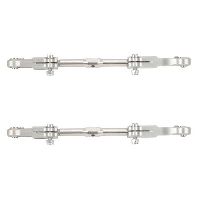 RC Rear Upper Suspension Pull Rods 2pcs | High - Strength Aluminum Alloy for Corally Kronos 6S 1/8 RC Car | Adjustable Linkage for Off - Road Bashing/Racing/Crawling