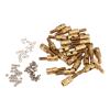 RC Pushrod Linkage Stopper 1.5mm | Brass Quick Adjust Connector for Servo Control | Replacement Part for RC Aircraft/Helicopters/Ship Replicas | 25 - Piece Set with Screws & view 1