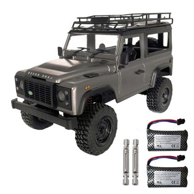 YUCT 1/12 Scale MN99s RC Rock Crawler - 2.4Ghz 4WD Off-Road Jeep with Two 1200mAh Batteries & Metal Drive Shaft, All Terrain RC Crawler