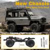 YUCT 1/12 Scale MN99s RC Rock Crawler - 2.4Ghz 4WD Off-Road Jeep with Two 1200mAh Batteries & Metal Drive Shaft, All Terrain RC Crawler view 3