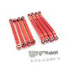 8Pcs RC Car Suspension Tie Rod Metal Chassis Tie Rod Linkage For MN D90 D91 D96 D99 D99S for MN90 1/12 Parts confident(Silver) view 2