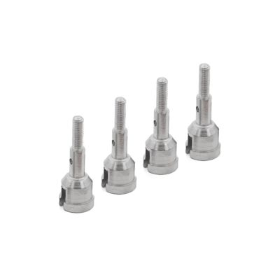4Pcs RC Car Metal Climbing Wheel Shaft Replacement Parts 1/18 for WLtoys A959 A969 A979 A949-30 Parts Accessories confident(Silver)