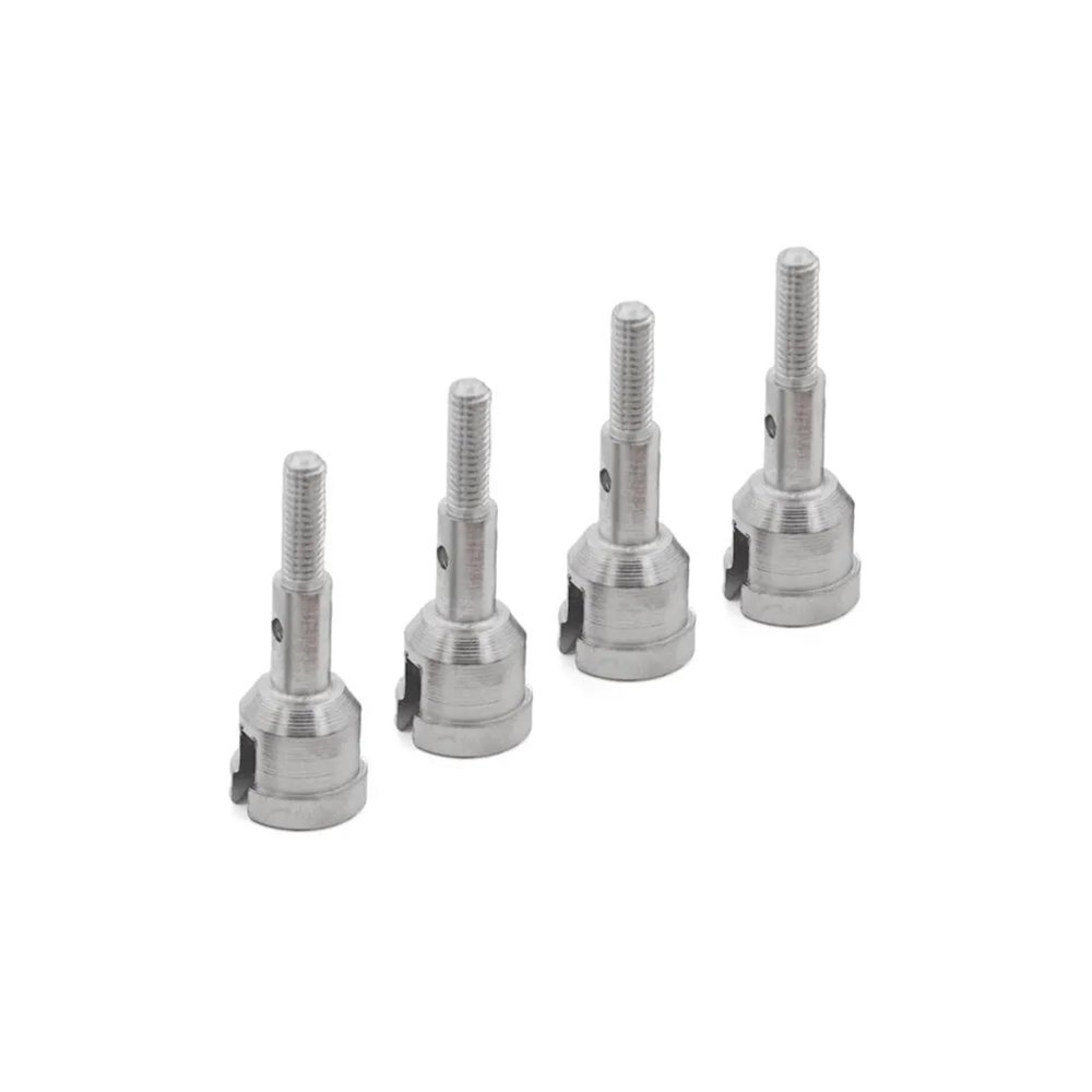 4Pcs RC Car Metal Climbing Wheel Shaft Replacement Parts 1/18 for WLtoys A959 A969 A979 A949-30 Parts Accessories confident(Silver)