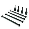 4Pcs Steel Metal Drive Shaft Dogbone 89.5mm 08029 and Short Axle 02033 RC for HSP 1/10 94111 RC Car Parts Accessories confident(Black) view 1