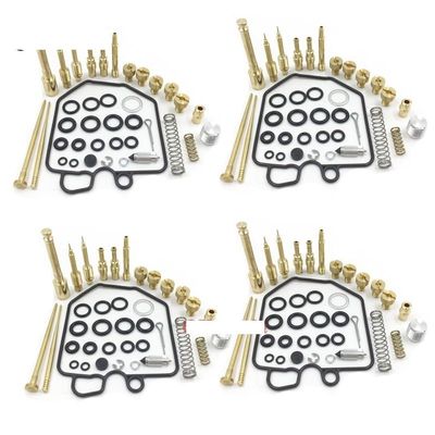 4 Sets Motorfiets Carburateur Naaldventiel Pakking Lucht Schroef 1981-1983 Voor for CB900F CB900C CB1000C