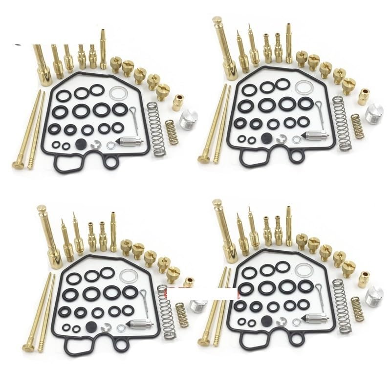 4 Sets Motorfiets Carburateur Naaldventiel Pakking Lucht Schroef 1981-1983 Voor for CB900F CB900C CB1000C
