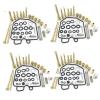 4 Sets Motorfiets Carburateur Naaldventiel Pakking Lucht Schroef 1981-1983 Voor for CB900F CB900C CB1000C view 1