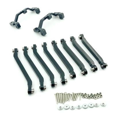 8Pcs RC Car Suspension Tie Rod Metal Chassis Tie Rod Linkage For MN D90 D91 D96 D99 D99S for MN90 1/12 Parts confident(Black with seat)