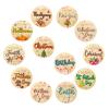 12 Pcs My First Christmas, My First Holiday Milestone Signs, Baby Milestone Signs, Baby Announcement Sign, Newborn Announcement Sign, New Year Newborn Photo Props for Shower Party Supplies Gift (B) view 1