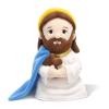 8 Inch Weighted Jesus Plush Doll - Sitting Religious Stuffed Toy with Detachable Halo & Cross - Christian Keepsake for Baptism, Easter, Church - Faith-Based Gift for All Ages view 1