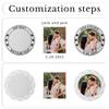 10-100pcs Custom Challenge Coins, Custom Coin UV Print with Logo/Text/Photo Bulk Customized Metal Pocket Coin with Acrylic Case for Company Military Family Anniversary Wedding Club Gifts (Silver) view 3