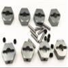 2 Sets Aluminum 12mm*5mm Wheel Hub Hex Adapter for 1/14 MJX Hyper Go 14209 14210 Upgrades PartsTitanium view 3