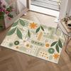 Abstract 5x7 Rug - Jungle Rug 5x8 - Floral Area Rug for Bedroom Living, Green Carpet, Washable & Non Slip & Soft Low Pile Indoor Large Rugs for Women Teens - BA221 view 1