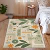 Abstract 5x7 Rug - Jungle Rug 5x8 - Floral Area Rug for Bedroom Living, Green Carpet, Washable & Non Slip & Soft Low Pile Indoor Large Rugs for Women Teens - BA221 view 4