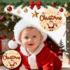 12 Pcs My First Christmas, My First Holiday Milestone Signs, Baby Milestone Signs, Baby Announcement Sign, Newborn Announcement Sign, New Year Newborn Photo Props for Shower Party Supplies Gift (A) view 3