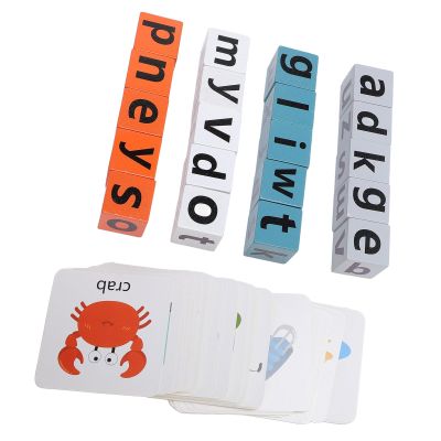 Aqur2020 Premium Wooden Alphabet Stacking Blocks, Educational Toys for Toddlers, Early Learning ABC Letter Blocks, Wood and Paper, 2x2x2cm, 20 Blocks