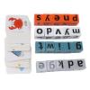 Aqur2020 Premium Wooden Alphabet Stacking Blocks, Educational Toys for Toddlers, Early Learning ABC Letter Blocks, Wood and Paper, 2x2x2cm, 20 Blocks view 3