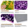 3D Liquid Sensory Floor Tiles - Textured Pads for Sensory Integration Training, Non-Slip Base for Pikler Climber & Playroom Floors(Orange) view 4