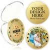 10-100pcs Custom Challenge Coins, Custom Coin UV Print with Logo/Text/Photo Bulk Customized Metal Pocket Coin with Acrylic Case for Company Military Family Anniversary Wedding Club Gifts (Gold) view 1
