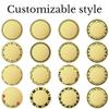 10-100pcs Custom Challenge Coins, Custom Coin UV Print with Logo/Text/Photo Bulk Customized Metal Pocket Coin with Acrylic Case for Company Military Family Anniversary Wedding Club Gifts (Gold) view 2