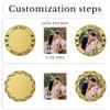 10-100pcs Custom Challenge Coins, Custom Coin UV Print with Logo/Text/Photo Bulk Customized Metal Pocket Coin with Acrylic Case for Company Military Family Anniversary Wedding Club Gifts (Gold) view 3