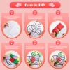 36Pcs Valentines Heart Paper Suncatcher for Kids, Stained Glass Effect Heart Suncatchers Hearts Shaped Tissue Paper Craft DIY Window Art, Classroom Art Craft, Valentines Day Party Game Supplies view 3