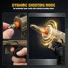 7 Piece Metal Polyhedral Bullet Dice Set with Shooting & Fidget Modes, Pistol Shaped Case & Bullet Dice for Cyberpunk Style Tabletop RPG Dice, Fidget Toy for Stress Relief (Golden) view 2