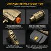 7 Piece Metal Polyhedral Bullet Dice Set with Shooting & Fidget Modes, Pistol Shaped Case & Bullet Dice for Cyberpunk Style Tabletop RPG Dice, Fidget Toy for Stress Relief (Golden) view 4