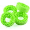 VERBANA 4Pcs 1.3 Inch Rubber Tires Silicone Insert Foam for SCX24 1/24 1/18 RC Crawler Car Upgrade Accessories Part(Yellow) view 2