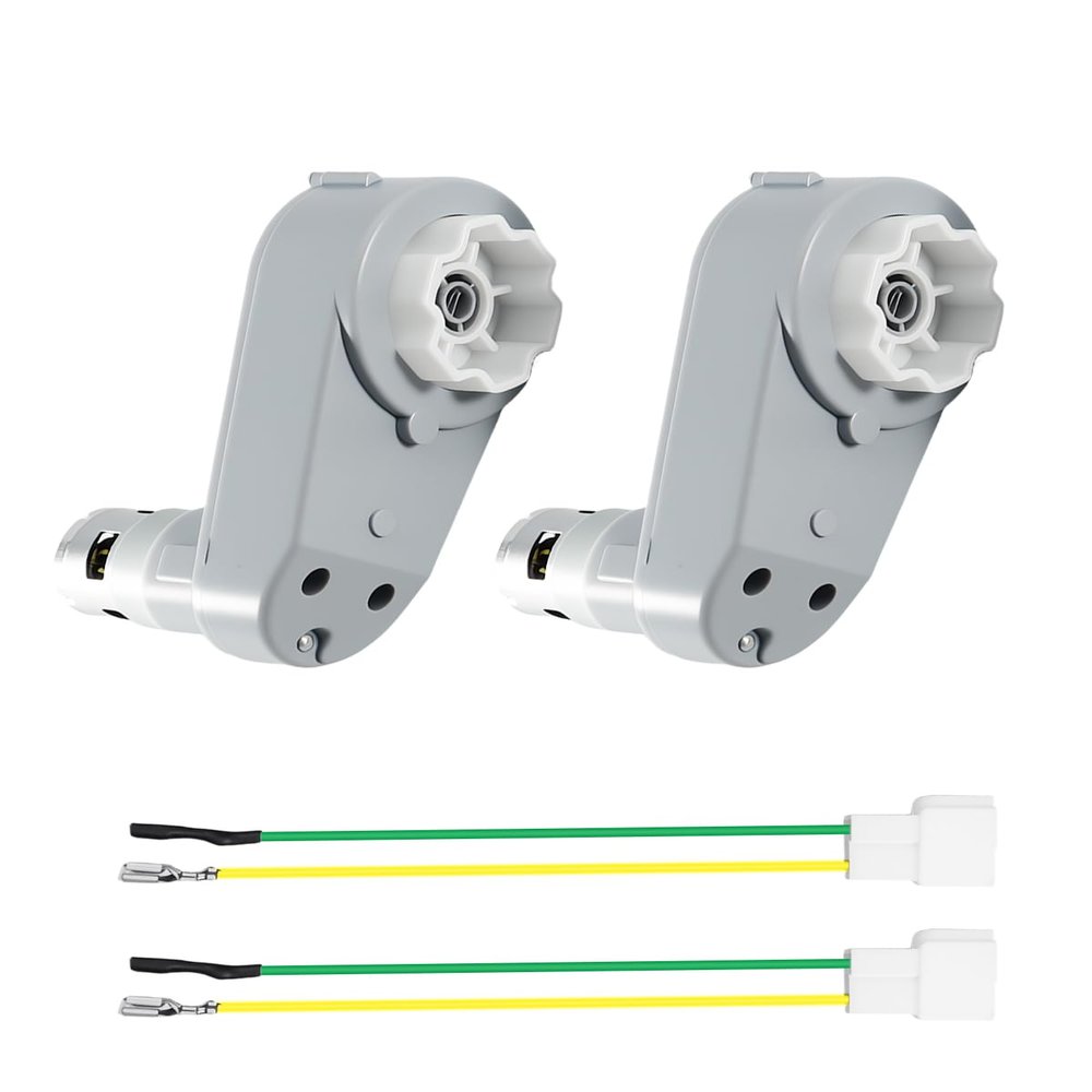 2Pcs 24 Volt RS775 High-Speed Motor Gearbox for Power Wheels, 280W 360RPM Powerful Drive Engine, 18V/24V High Torque Upgrade Replacement for Ride-On Cars Kids, Durable Metal Gears