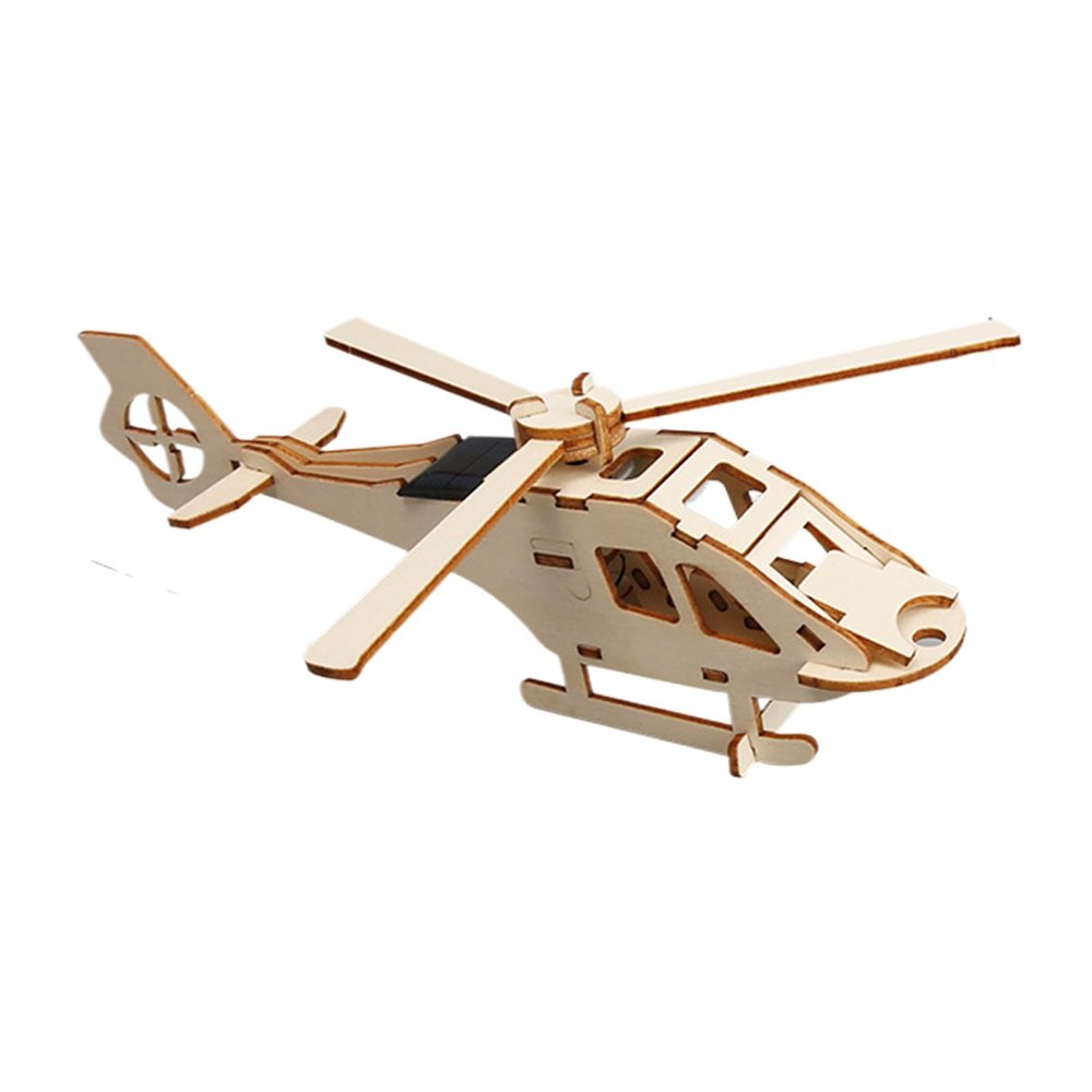 Solar Energy Learning Toys, Fun & Educational STEM, 3.5x8x6.8cm, Aircraft Solar Powered Helicopter, Wooden Educational Toy, Encourages Family Interaction, for, Students, Teachers