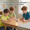 Solar Energy Learning Toys, Fun & Educational STEM, 3.5x8x6.8cm, Aircraft Solar Powered Helicopter, Wooden Educational Toy, Encourages Family Interaction, for, Students, Teachers view 4