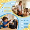 cossy Mini Magnetic Tiles, 46 PCS Magnet Tiles Travel Toys with Iron Box, Travel Magnetic Tiles for Restaurant, Car & Plane Play, Toys for 3 4 5 6 7 8 Year Old Boy and Girl view 2