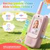 Video Walkie Talkies for Kids, 2 Pack Rechargeable Kids Walkies Talkies with Video Call & Voice Changer, Boys Girls Toys Ages for 3-12, Family Games, Indoor Outdoor Play and Camping(Blue & Pink) view 2