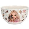 Depesche TOPModel Fur Ever Friends 13867 Cereal Bowl in White with Model Motif, Dogs, Cats and Gold, Bowl with Inscription "Happy Day" view 3